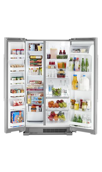 Maytag 36-Inch Wide Side-by-Side Refrigerator - 25 cu. ft. MSS25N4MKZ