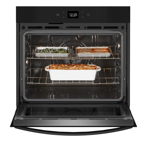 Whirlpool 4.3 Cu. Ft. Single Wall Oven with Air Fry When Connected WOES5027LB