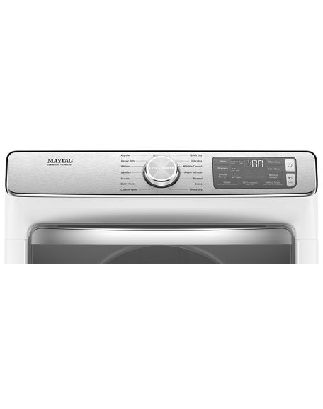 Maytag Smart Front Load Gas Dryer with Extra Power and Advanced Moisture Sensing with industry-exclusive extra moisture sensor - 7.3 cu. ft. MGD8630HW