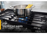 Whirlpool 30-inch Gas Cooktop with 2-in-1 Hinged Grate to Griddle WCGK7530PS