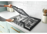 Whirlpool 30-inch Gas Cooktop with 2-in-1 Hinged Grate to Griddle WCGK7530PS