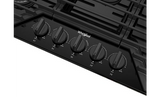 Whirlpool 36-inch Gas Cooktop with EZ-2-Lift™ Hinged Cast-Iron Grates WCGK5036PB