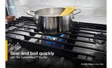 Whirlpool 36-inch Gas Cooktop with EZ-2-Lift™ Hinged Cast-Iron Grates WCGK5036PB