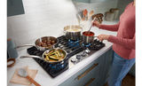Whirlpool 36-inch Gas Cooktop with EZ-2-Lift™ Hinged Cast-Iron Grates WCGK5036PB