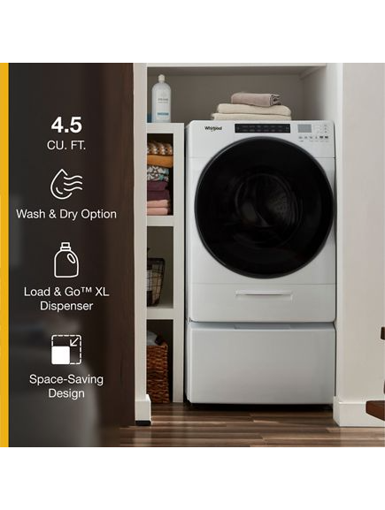 Whirlpool 4.5 Cu. Ft. Ventless All In One Washer Dryer WFC682CLW