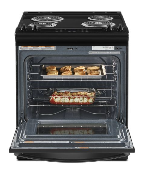 Whirlpool 4.8 Cu. Ft. Electric Range with Frozen Bake Technology WEC310S0LB