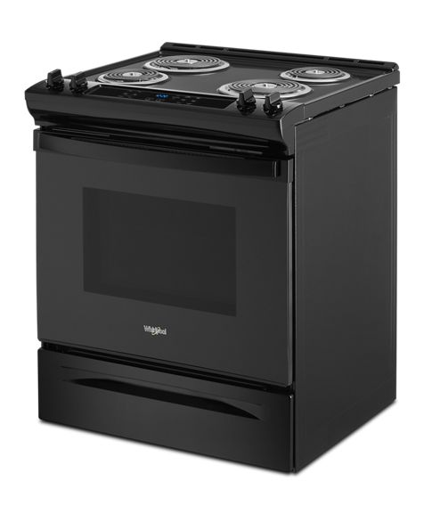 Whirlpool 4.8 Cu. Ft. Electric Range with Frozen Bake Technology WEC310S0LB