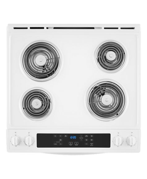Whirlpool 4.8 Cu. Ft. Electric Range with Frozen Bake Technology WEC310S0LW