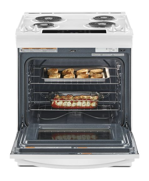 Whirlpool 4.8 Cu. Ft. Electric Range with Frozen Bake Technology WEC310S0LW