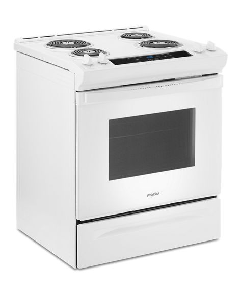 Whirlpool 4.8 Cu. Ft. Electric Range with Frozen Bake Technology WEC310S0LW
