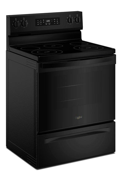 Whirlpool 30-inch Electric Range with Air Cooking Technology and Steam Clean WFES4530SB
