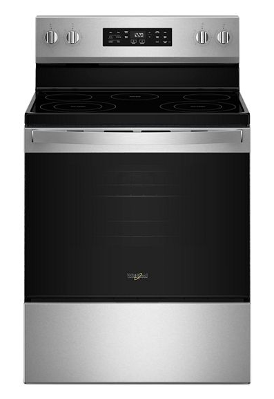 Whirlpool 30-inch Electric Range with Air Cooking Technology and Steam Clean WFES4530SS