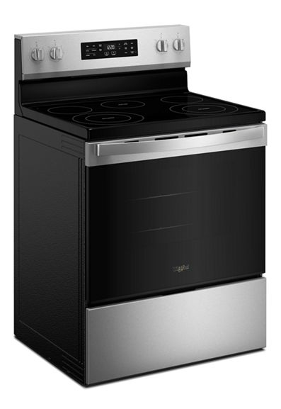 Whirlpool 30-inch Electric Range with Air Cooking Technology and Steam Clean WFES4530SS