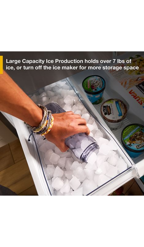 Whirlpool 36-Inch French Door Refrigerator with Ice Maker - 31 cu. ft. WRFF3136SB