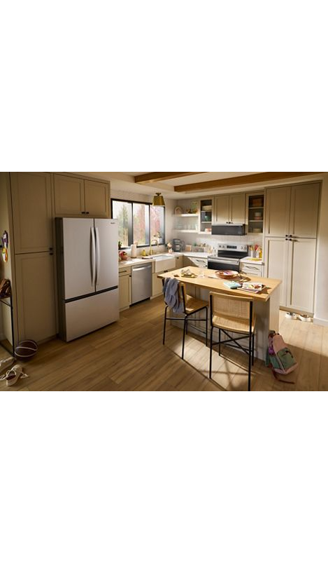 Whirlpool 36-Inch French Door Refrigerator with Ice Maker - 31 cu. ft. WRFF3136SB