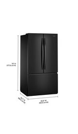 Whirlpool 36-Inch French Door Refrigerator with Ice Maker - 31 cu. ft. WRFF3136SB