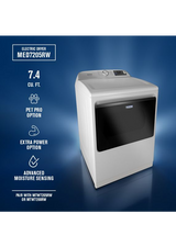 Maytag 7.4 cu ft. Smart Top Load Dryer with Pet Pro Option MED7205RW