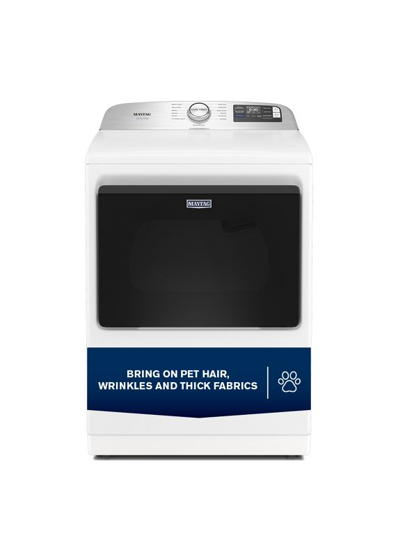 Maytag 7.4 cu ft. Smart Top Load Dryer with Pet Pro Option MED7205RW