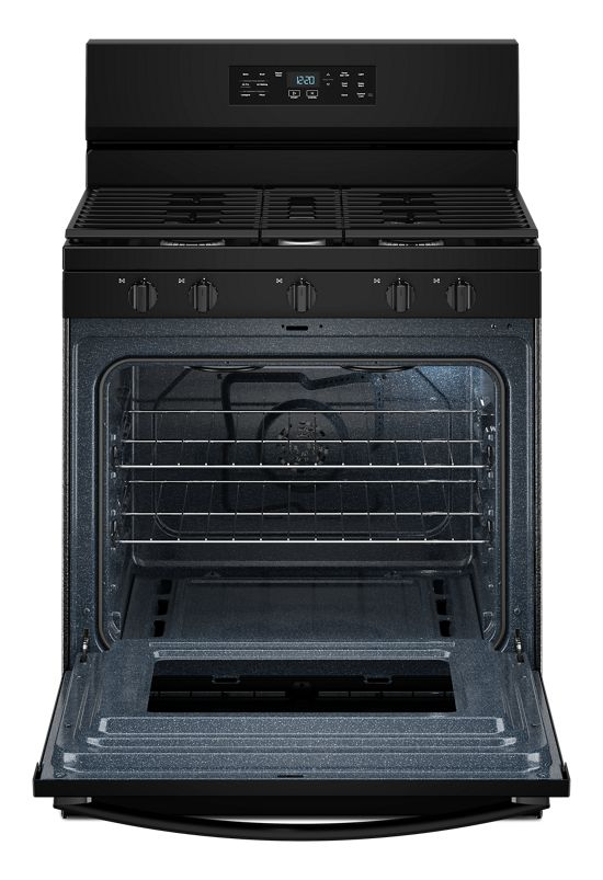 Whirlpool 30-inch Gas Range with Air Cooking Technology and Steam Clean WFGS4530SB