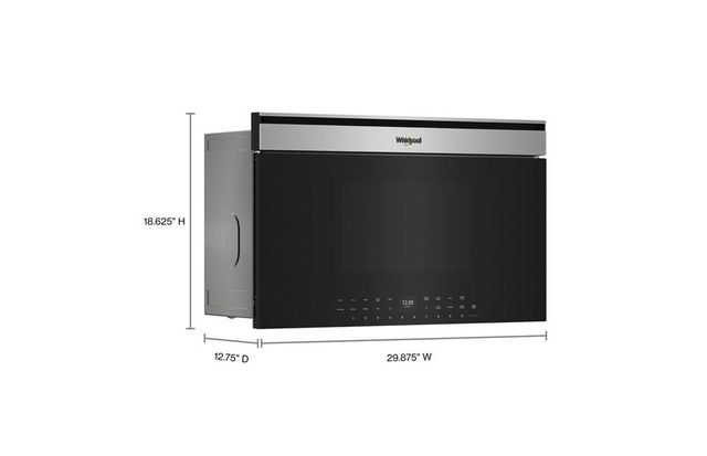 Whirlpool 1.1 cu. ft. Built-In Smart Multifunctional Microwave Oven with Air Fry - 1,000 watts WMBT7030SZ