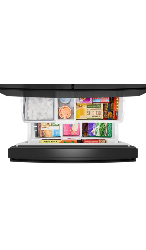 Whirlpool® 29 Cu. Ft. Family-Sized Capacity French Door Refrigerator with Flexible Temperature Drawer WRMF3736SV