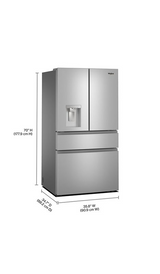 Whirlpool® 29 Cu. Ft. Family-Sized Capacity French Door Refrigerator with Flexible Temperature Drawer WRMF3736SZ