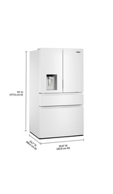Whirlpool® 29 Cu. Ft. Family-Sized Capacity French Door Refrigerator with Flexible Temperature Drawer WRMF3536SW