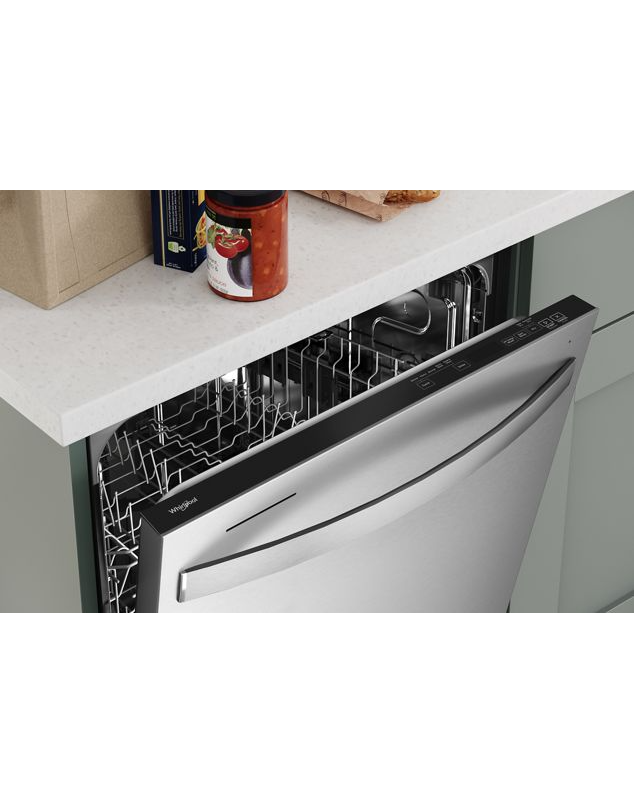Whirlpool 24" Stainless Steel Dishwasher with Spin&Load Rack and AI Intelligent Wash - 50 dBA WDT745SASZ