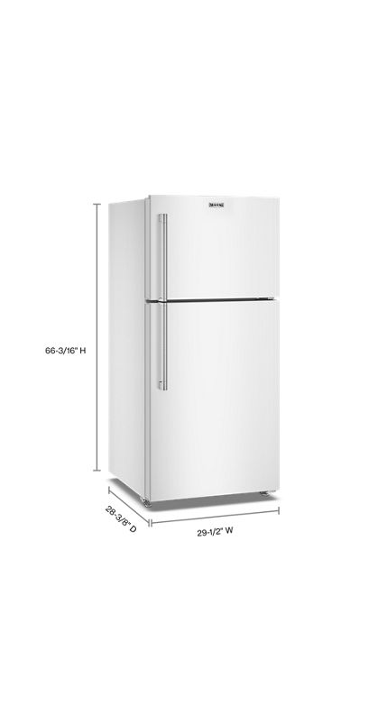 Maytag 30-Inch Wide Top-Freezer Refrigerator with Garage Mode—19 Cu. Ft. MRTX5119SW