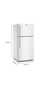 Maytag 30-Inch Wide Top-Freezer Refrigerator with Garage Mode—19 Cu. Ft. MRTX5119SW
