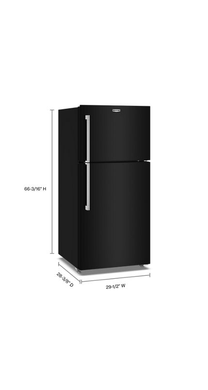 Maytag 30-Inch Wide Top-Freezer Refrigerator with Garage Mode—19 Cu. Ft. MRTX5119SB