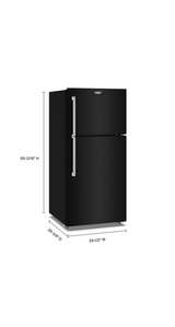 Maytag 30-Inch Wide Top-Freezer Refrigerator with Garage Mode—19 Cu. Ft. MRTX5119SB