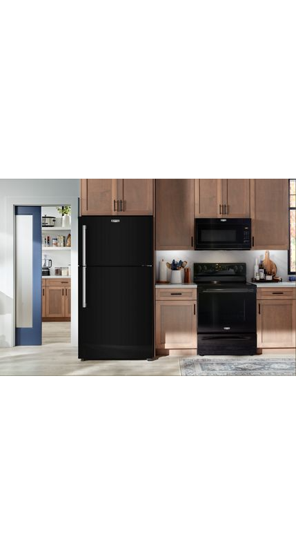 Maytag 30-Inch Wide Top-Freezer Refrigerator with Garage Mode—19 Cu. Ft. MRTX5119SB