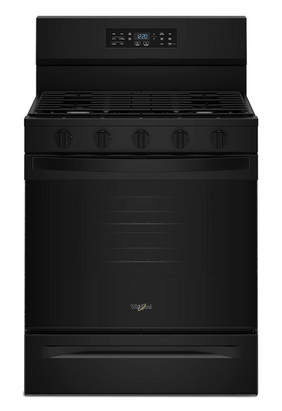 Whirlpool 30-inch Gas Range with Air Cooking Technology WFGS5730SB