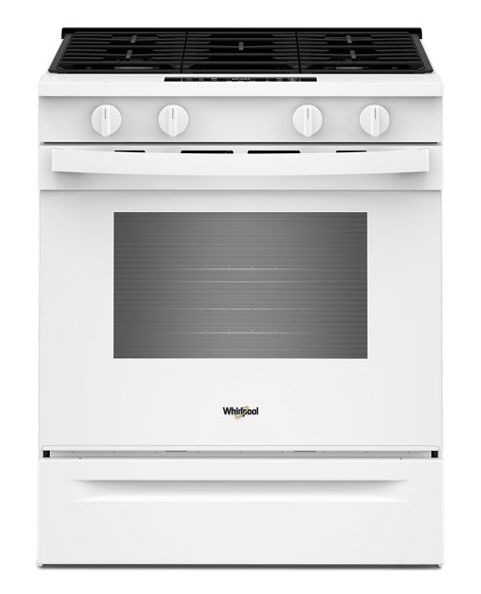 Whirlpool 30-inch Gas Range with No Preheat and Slow Cook Modes WSGS3330TW