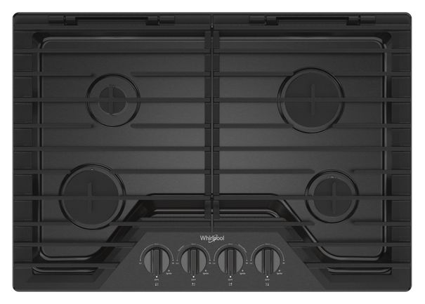 Whirlpool 30-inch Gas Cooktop with EZ-2-Lift™ Hinged Cast-Iron Grates WCGK5030PV