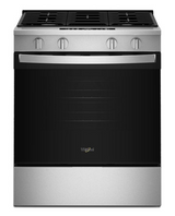 Whirlpool 30-inch Gas Smart Range with Air Cooking Technology and Steam Clean WSGS4530TS