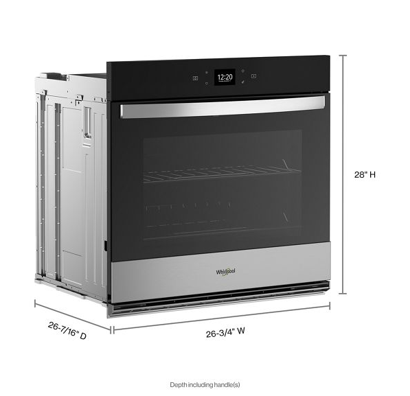 Whirlpool 4.3 Cu. Ft. Single Wall Oven with Air Fry When Connected WOES5027LZ