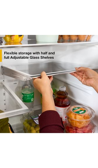 Whirlpool 36-Inch French Door Refrigerator with Interior Water Dispenser - 31 cu. ft. WRFF3336SZ