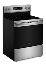 Whirlpool 30-inch Energy Star Electric Range with Air Cooking Technology, No Preheat Air Fry and Air Baking and Self Clean WFES5030RZ