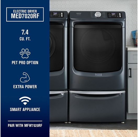 Maytag Smart Pet Pro Front Load Electric Dryer - 7.4 CU. FT. MED7020RF