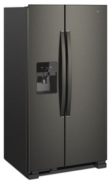 Whirlpool 36-inch Wide Side-by-Side Refrigerator - 25 cu. ft. WRS555SIHV-Black Stainless