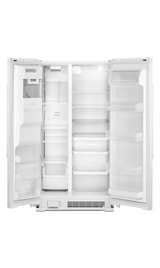 Maytag 36-Inch Wide Side-by-Side Refrigerator with Exterior Ice and Water Dispenser - 25 Cu. Ft. MSS25C4MGW