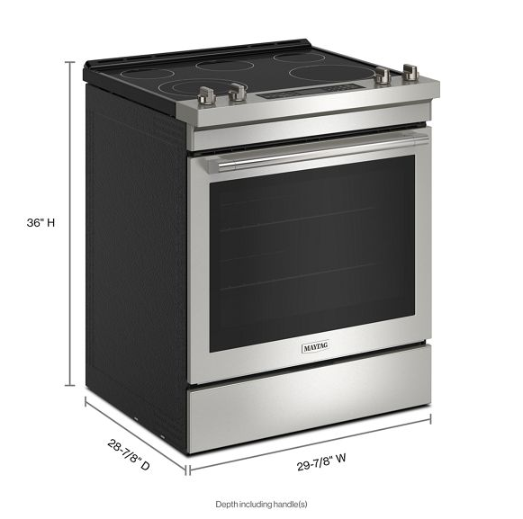 Maytag 30-Inch Wide Slide-In Electric Range With Air Fry - 6.4 Cu. Ft. MES8800PZ