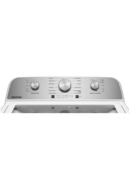 Maytag 4.7 Top Load Washer, With Agitator, Glass Lid MTW5205TW