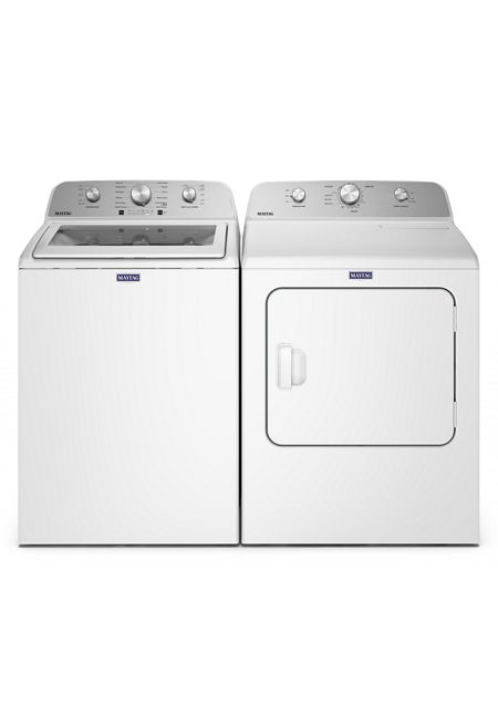 Maytag 4.7 Top Load Washer, With Agitator, Glass Lid MTW5205TW
