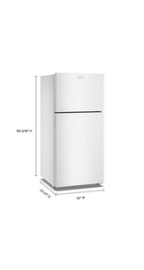 Whirlpool 30-Inch Wide Top-Freezer Refrigerator With Dual Crisper Drawers—19 Cu. Ft. ARTX2019SW