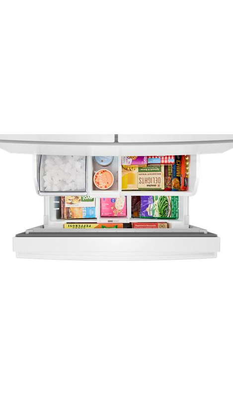 Whirlpool® 30 Cu. Ft. Family-Sized Capacity French Door Refrigerator with Flexible Temperature Drawer WRMF3336SW