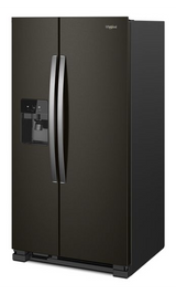 Whirlpool 36-inch Wide Side-by-Side Refrigerator - 25 cu. ft. WRS555SIHV-Black Stainless