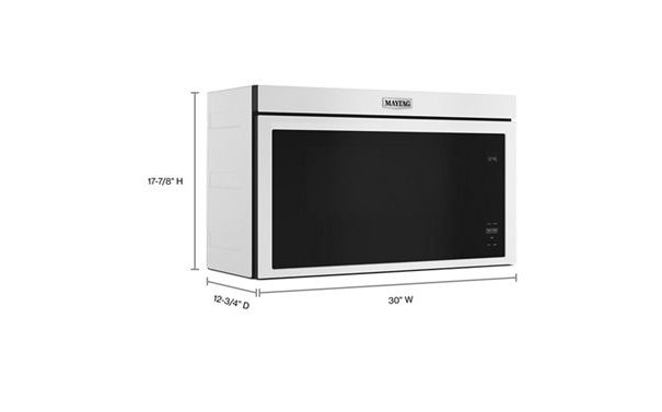 Maytag Over-the-Range Flush Built-In Microwave - 1.1 Cu. Ft. MMMF6030PW-White